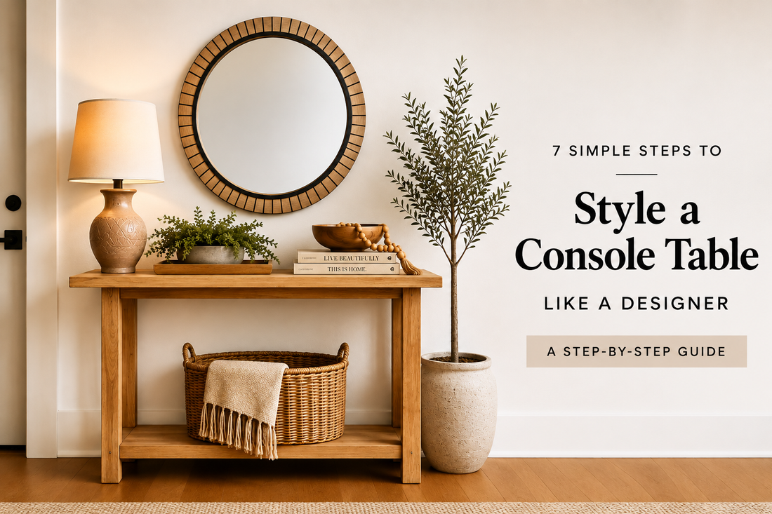 How to Style a Console Table Like a Designer: 7 Simple Steps