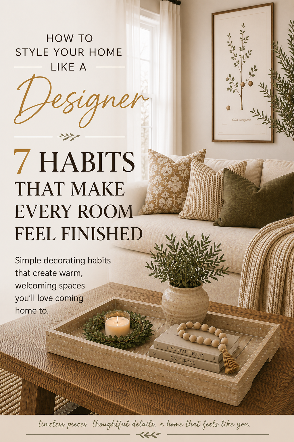 How to Style Your Home Like a Designer: 7 Habits That Make Every Room Feel Finished