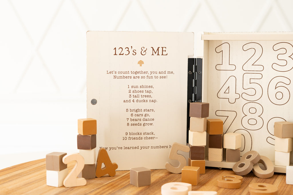 Wood Storybook Little Learners Set - 123 | Woodland Story Books Collection