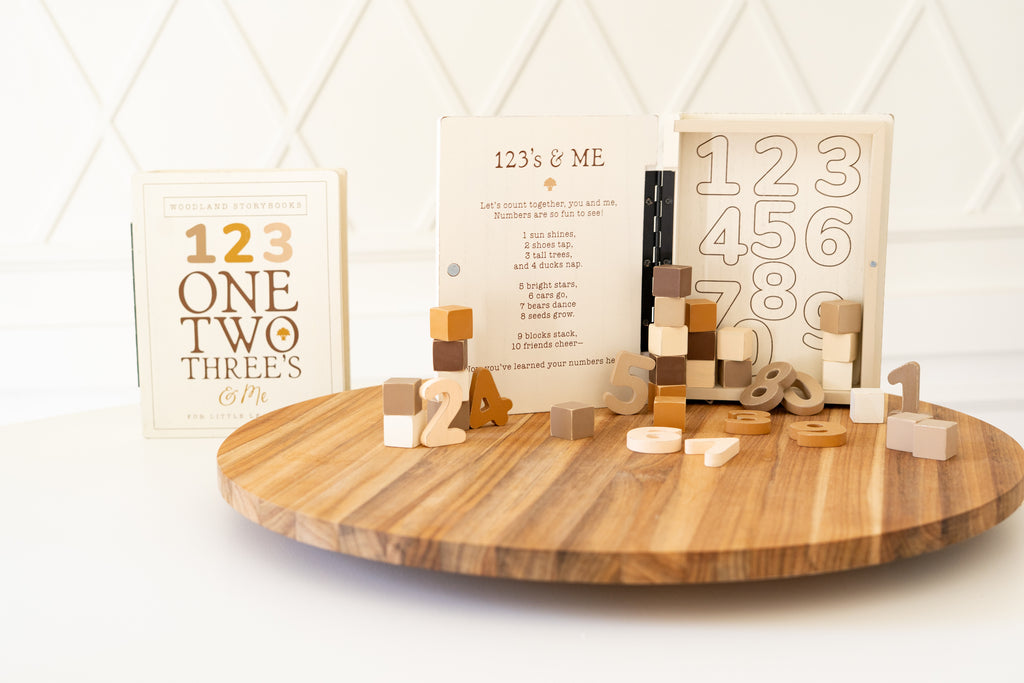 Wood Storybook Little Learners Set - 123 | Woodland Story Books Collection