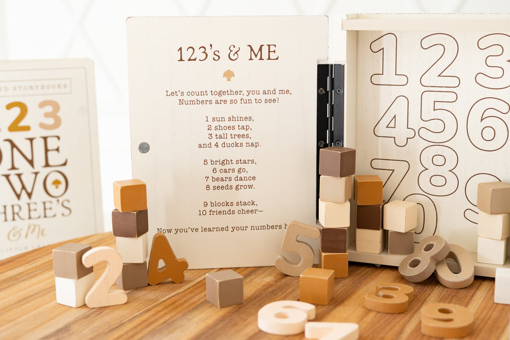 Wood Storybook Little Learners Set - 123 | Woodland Story Books Collection