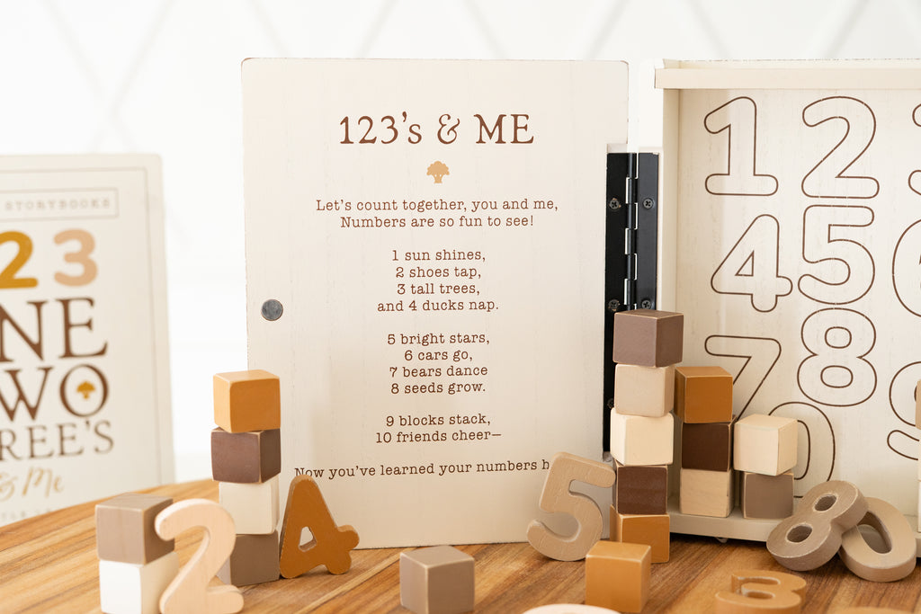 Wood Storybook Little Learners Set - 123 | Woodland Story Books Collection
