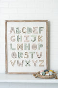 19" x 25" Reversible Wood Frame Sign - Alphabet | Multicolor