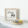 10" Reversible Wood Frame Sign - Sunshine/Sun