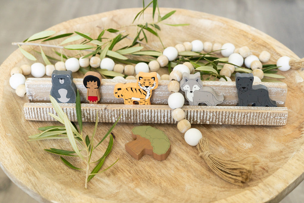 Letterboard Wood Shape Icons - Jungle Book | Woodland Story Book Collection (Set of 6)