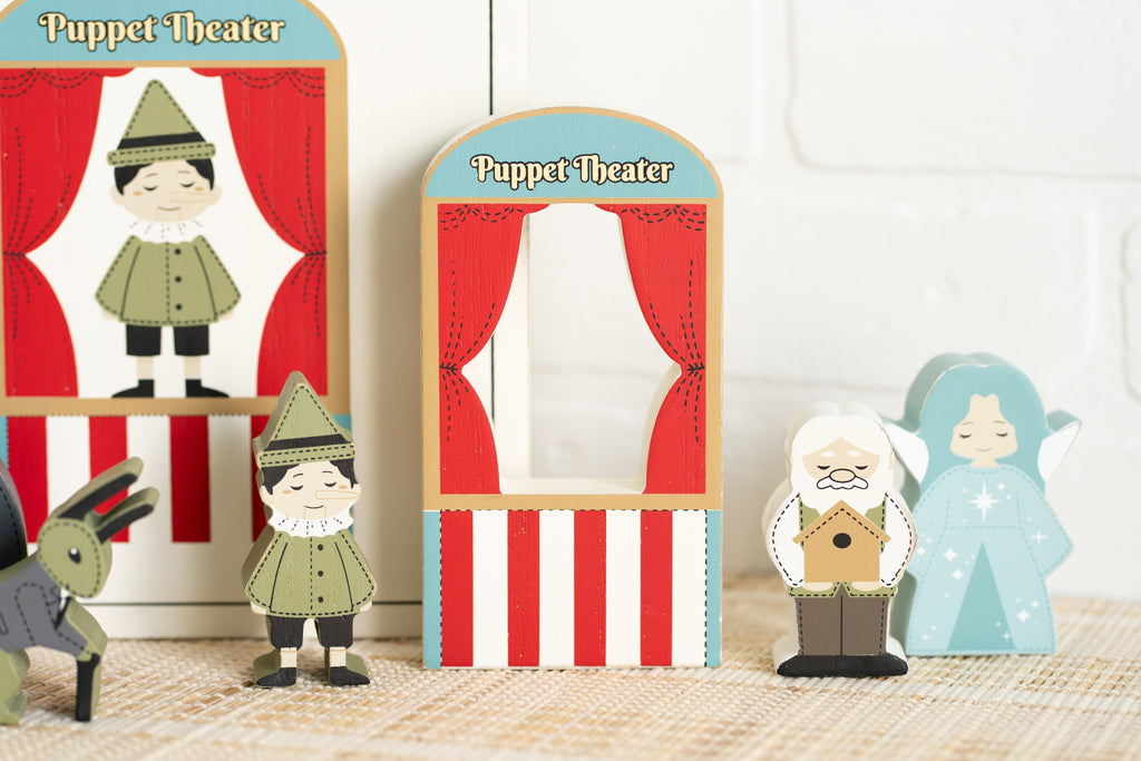 Wood Storybook Set - Pinocchio | Woodland Story Books Collection (Set of 7)