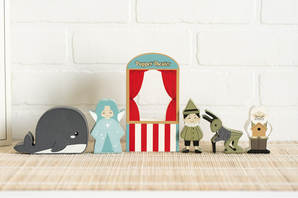 Wood Storybook Set - Pinocchio | Woodland Story Books Collection (Set of 7)