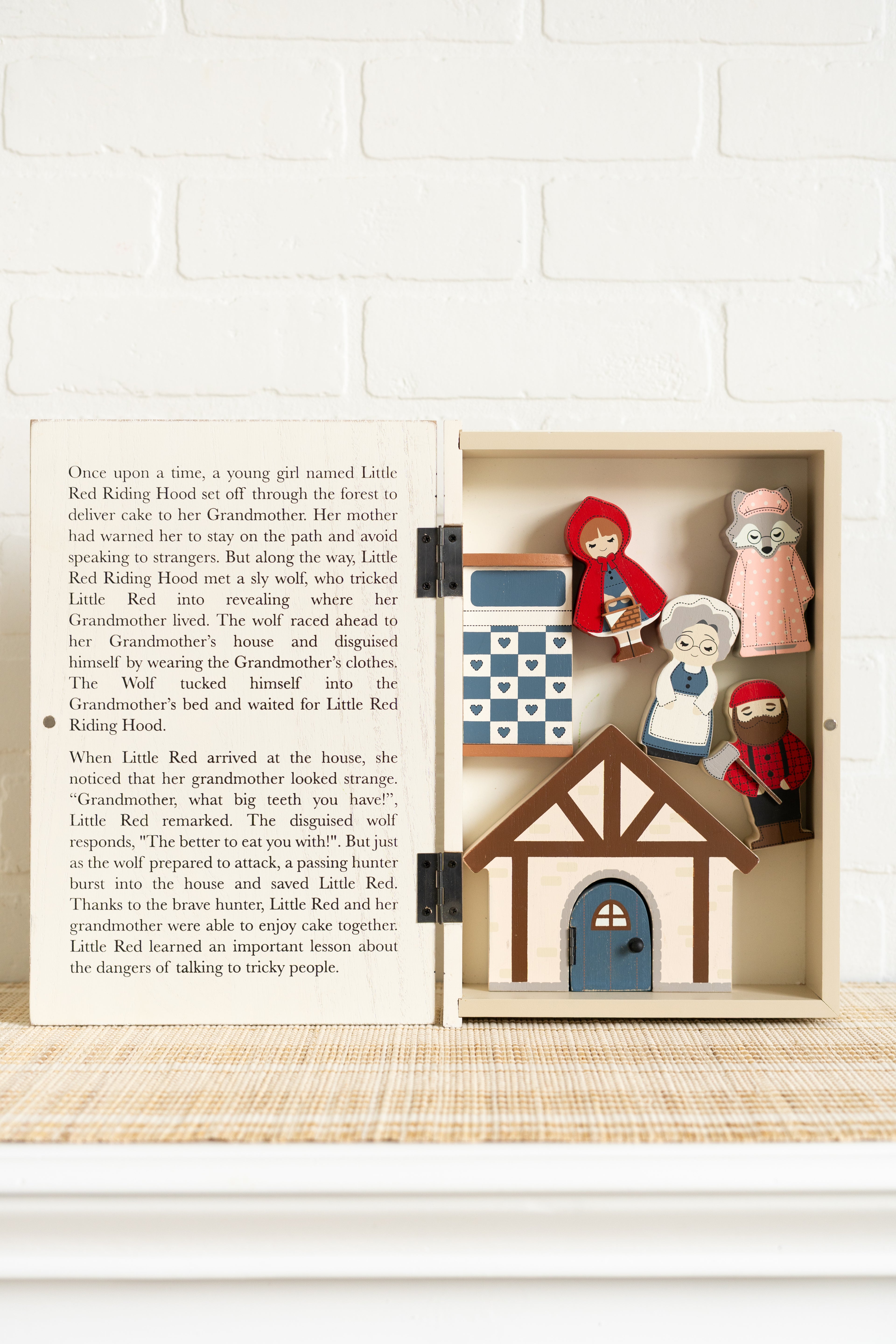 Wood Storybook Set - Little Red Riding Hood | Woodland Story Books Collection (Set of 7)