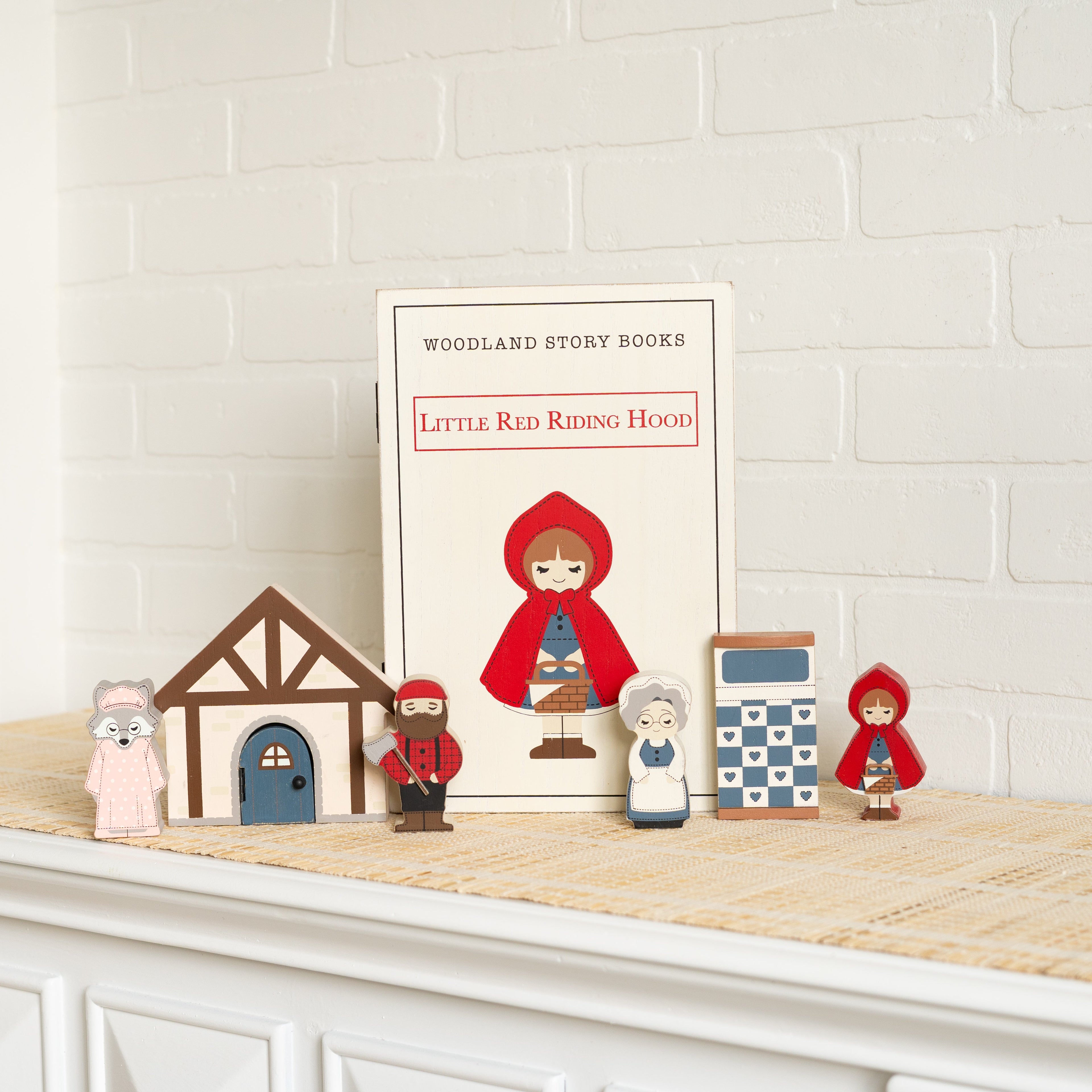 Wood Storybook Set - Little Red Riding Hood | Woodland Story Books Collection (Set of 7)