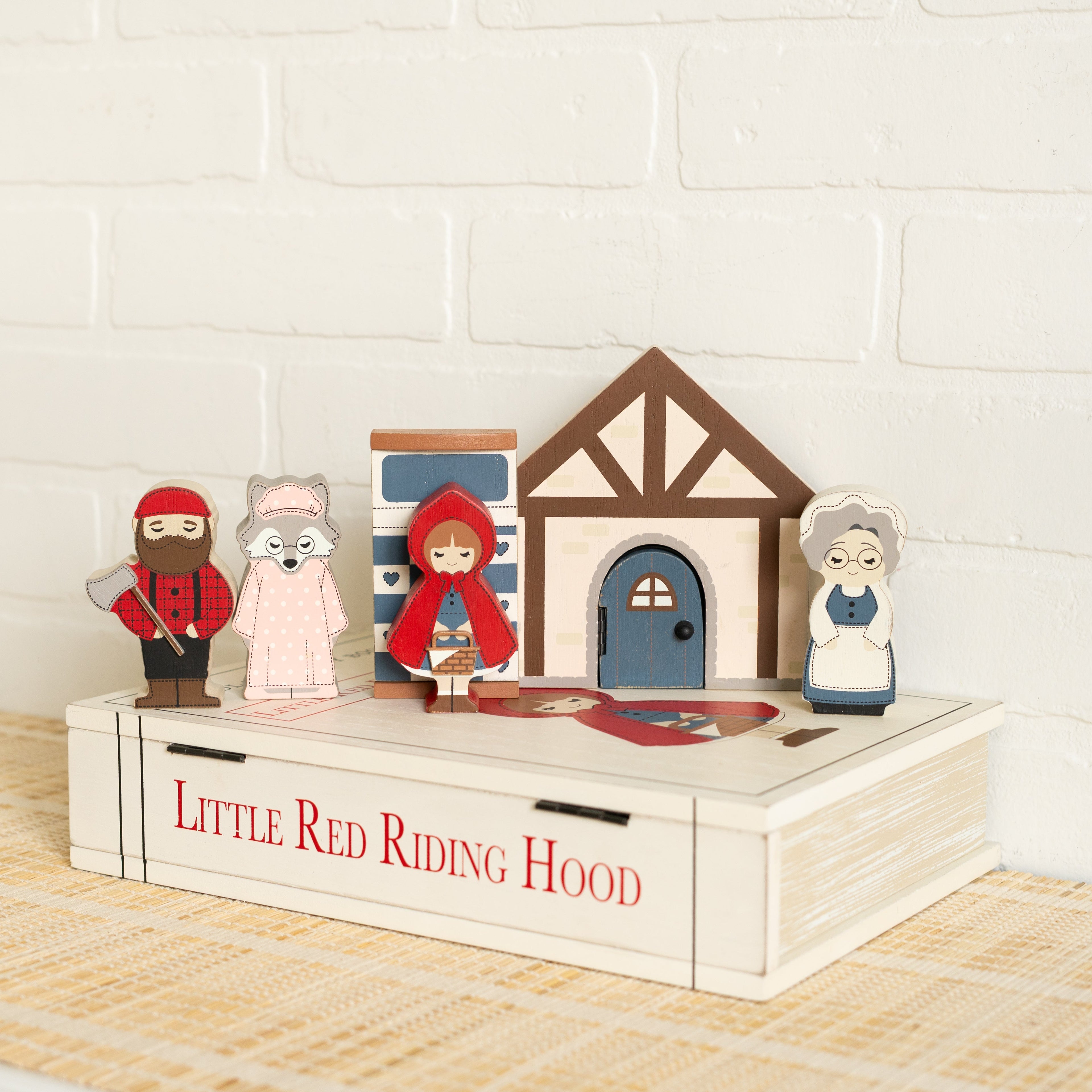 Wood Storybook Set - Little Red Riding Hood | Woodland Story Books Collection (Set of 7)
