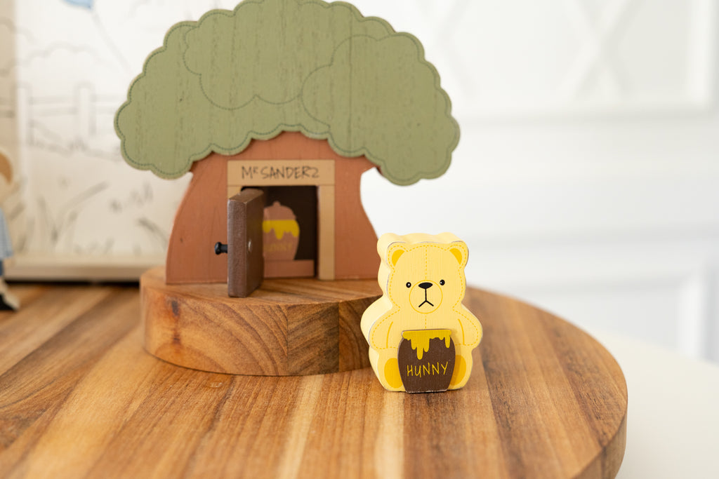 Wood Storybook Set - Winnie the Pooh | Woodland Story Books Collection (Set of 8)