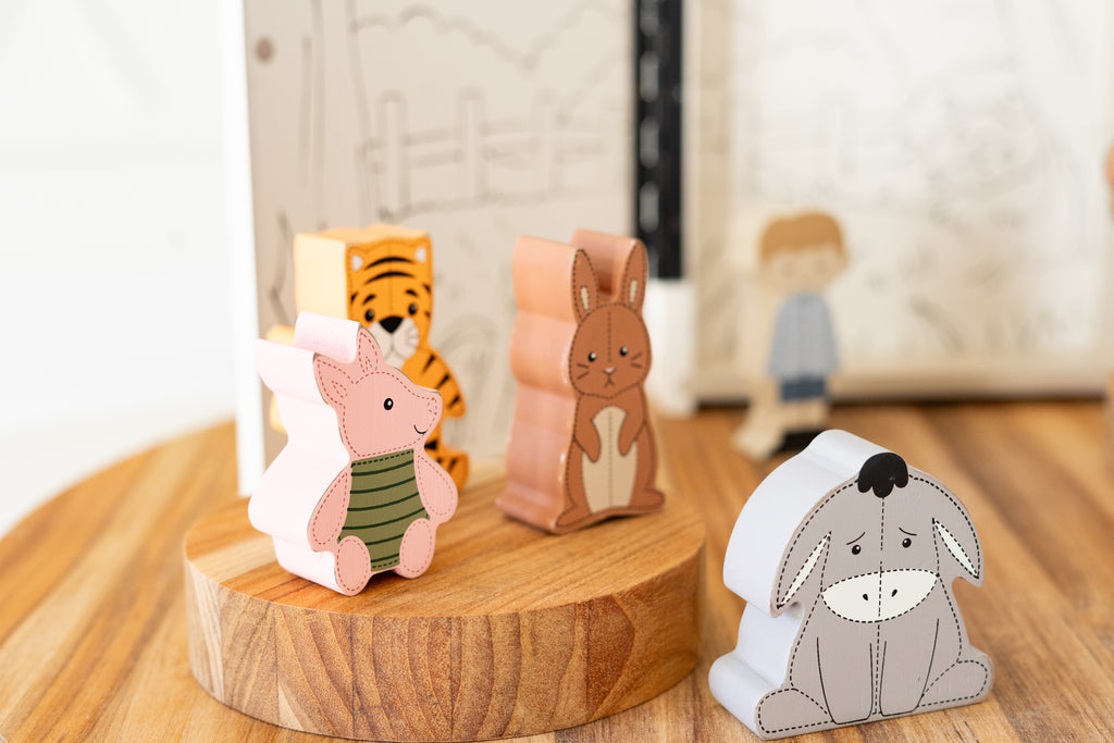 Wood Storybook Set - Winnie the Pooh | Woodland Story Books Collection (Set of 8)