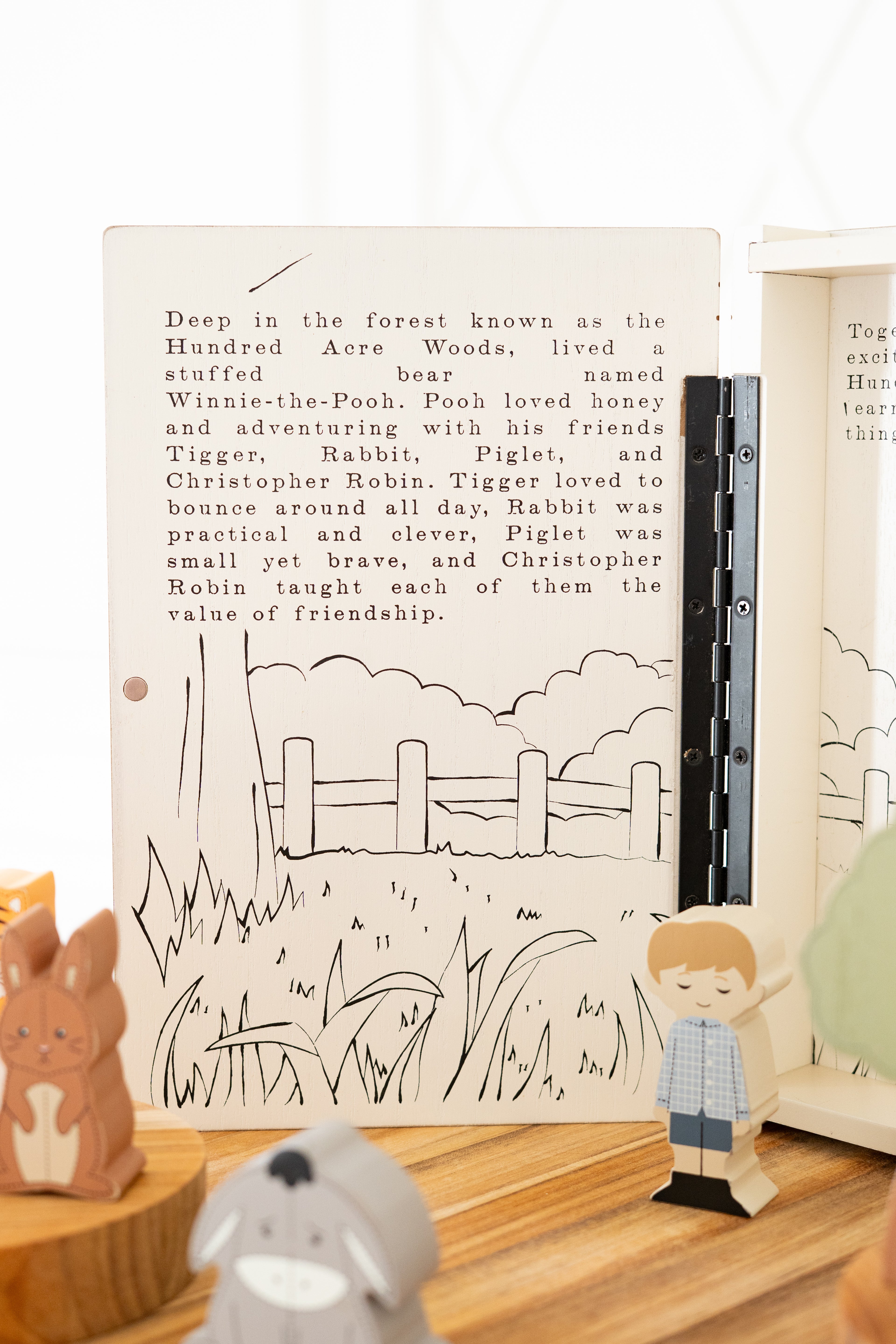 Wood Storybook Set - Winnie the Pooh | Woodland Story Books Collection (Set of 8)