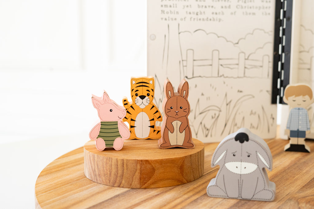 Wood Storybook Set - Winnie the Pooh | Woodland Story Books Collection (Set of 8)