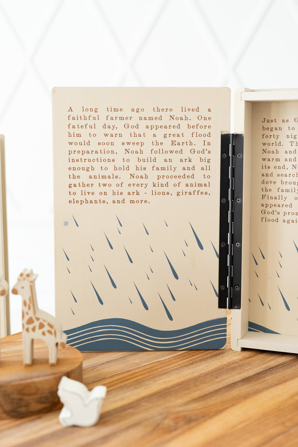 Wood Storybook Set - Noah's Ark | Woodland Story Books Collection (Set of 9)