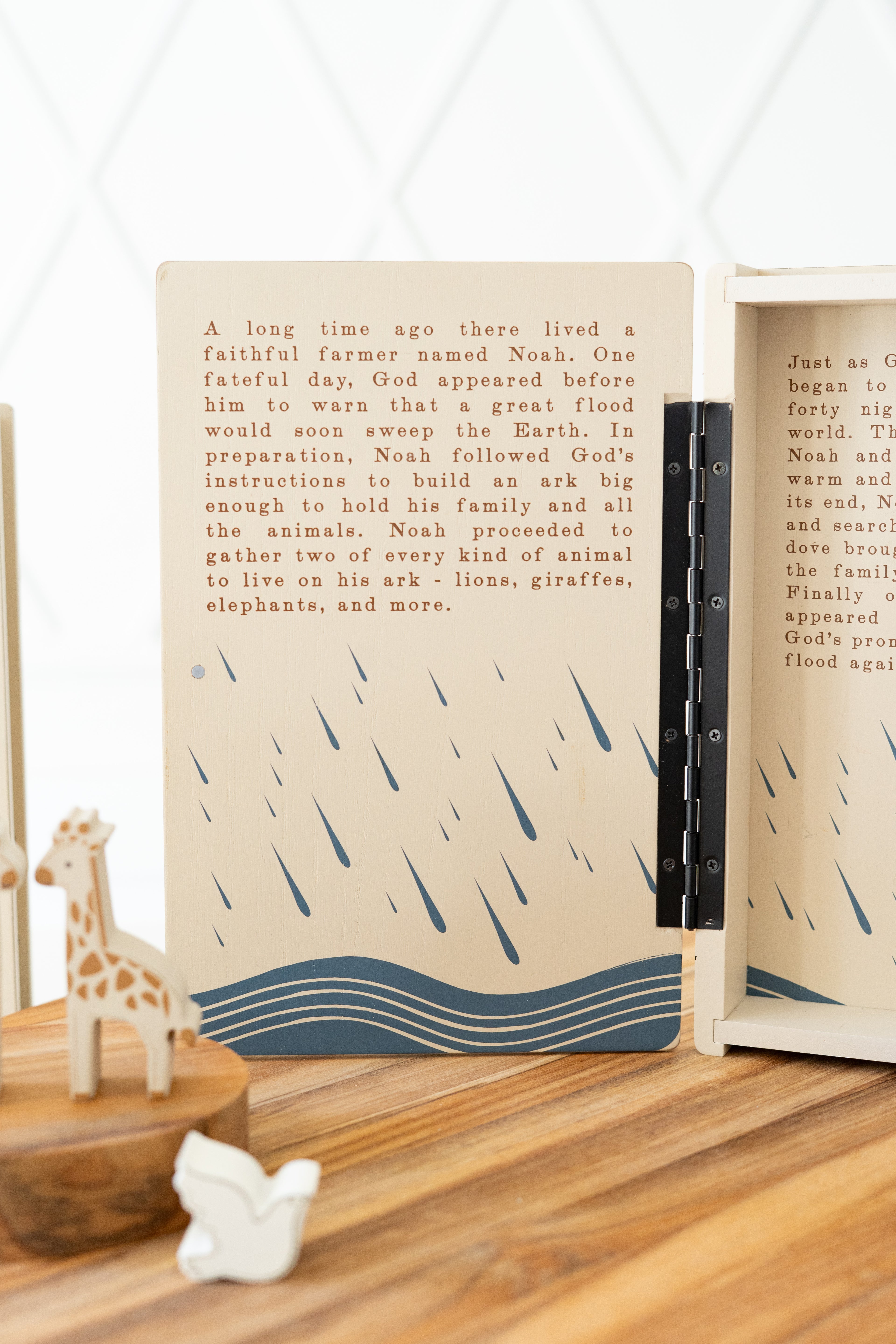Wood Storybook Set - Noah's Ark | Woodland Story Books Collection (Set of 9)