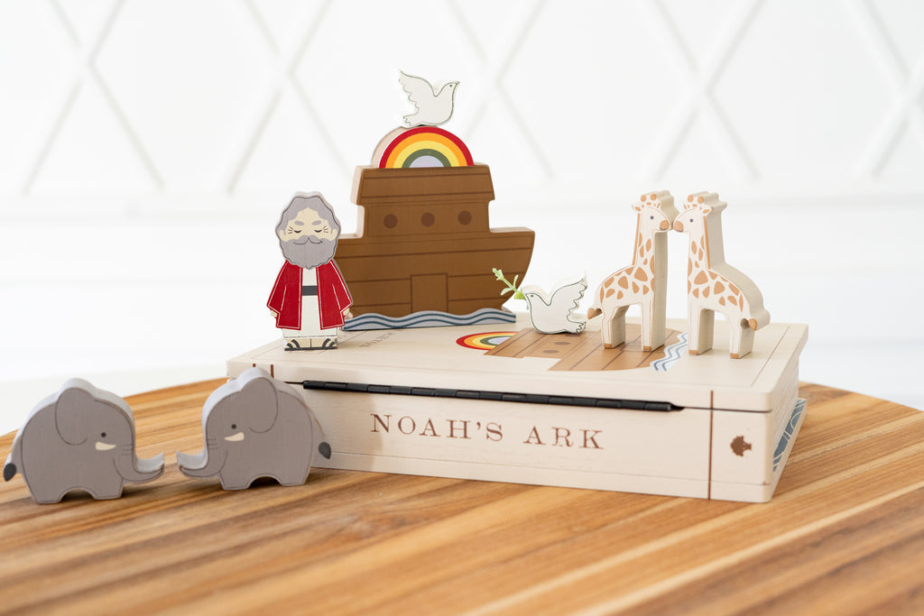 Wood Storybook Set - Noah's Ark | Woodland Story Books Collection (Set of 9)