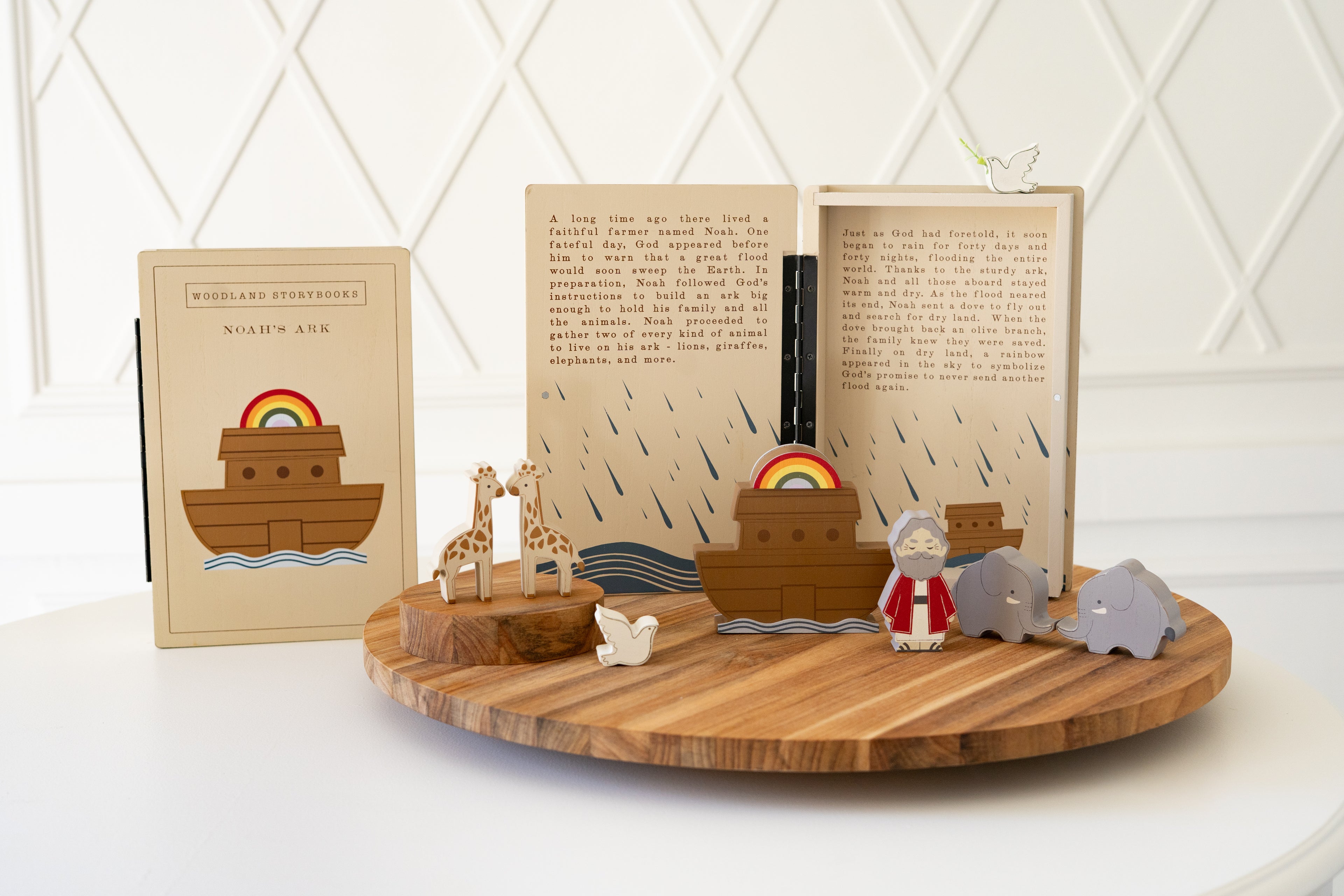 Wood Storybook Set - Noah's Ark | Woodland Story Books Collection (Set of 9)