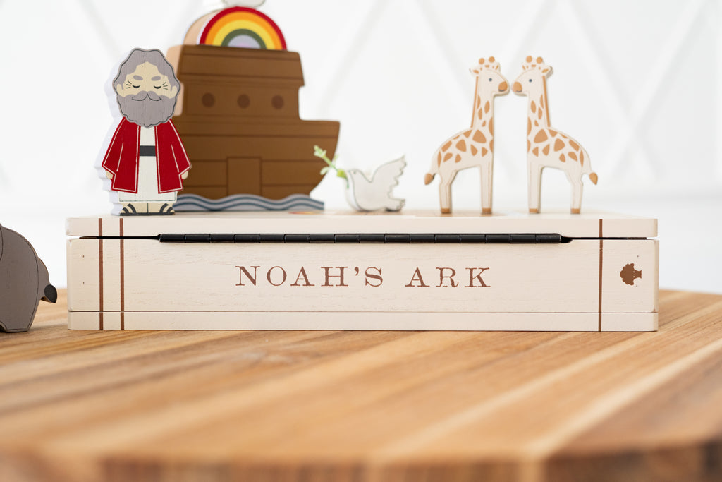 Wood Storybook Set - Noah's Ark | Woodland Story Books Collection (Set of 9)