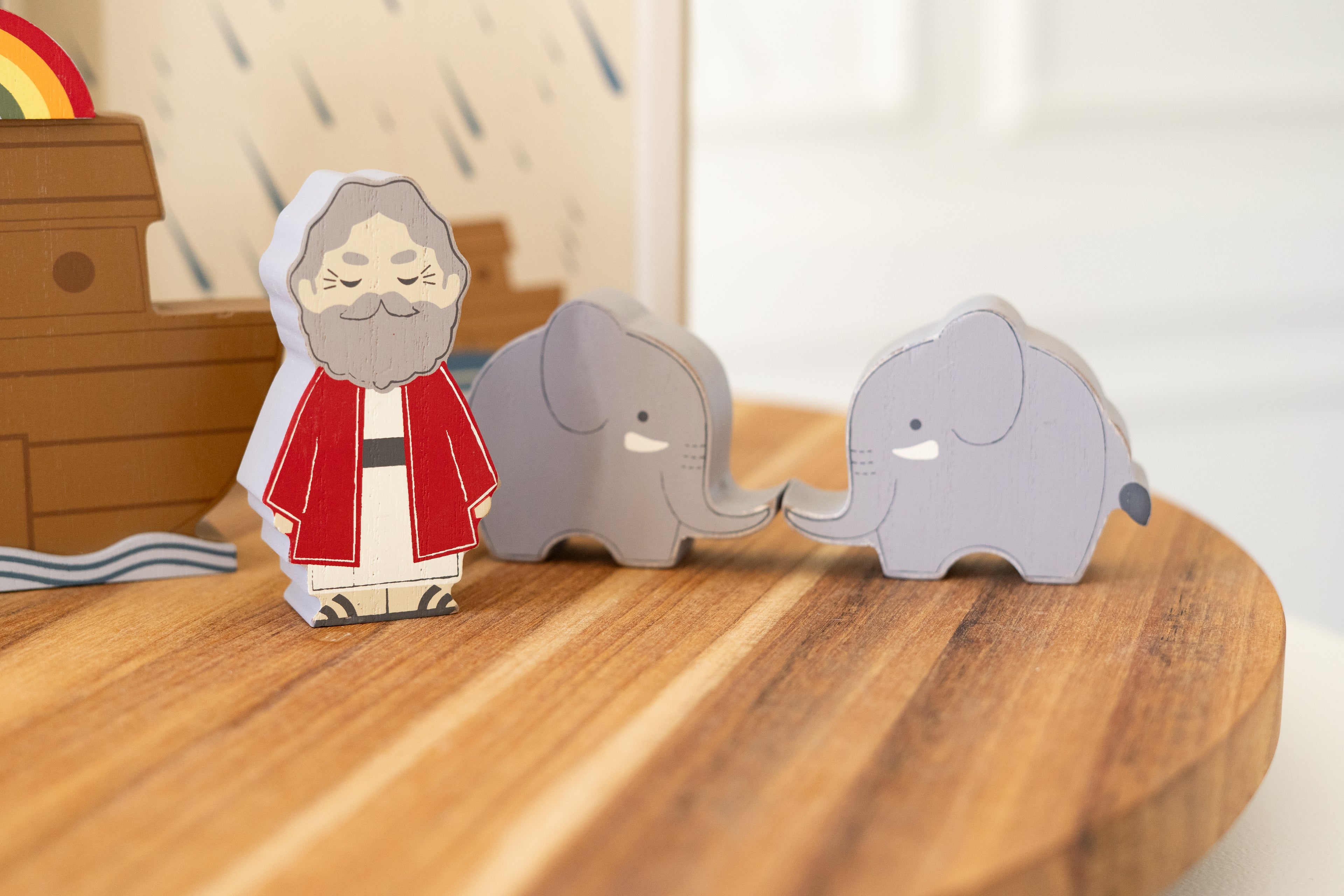 Wood Storybook Set - Noah's Ark | Woodland Story Books Collection (Set of 9)