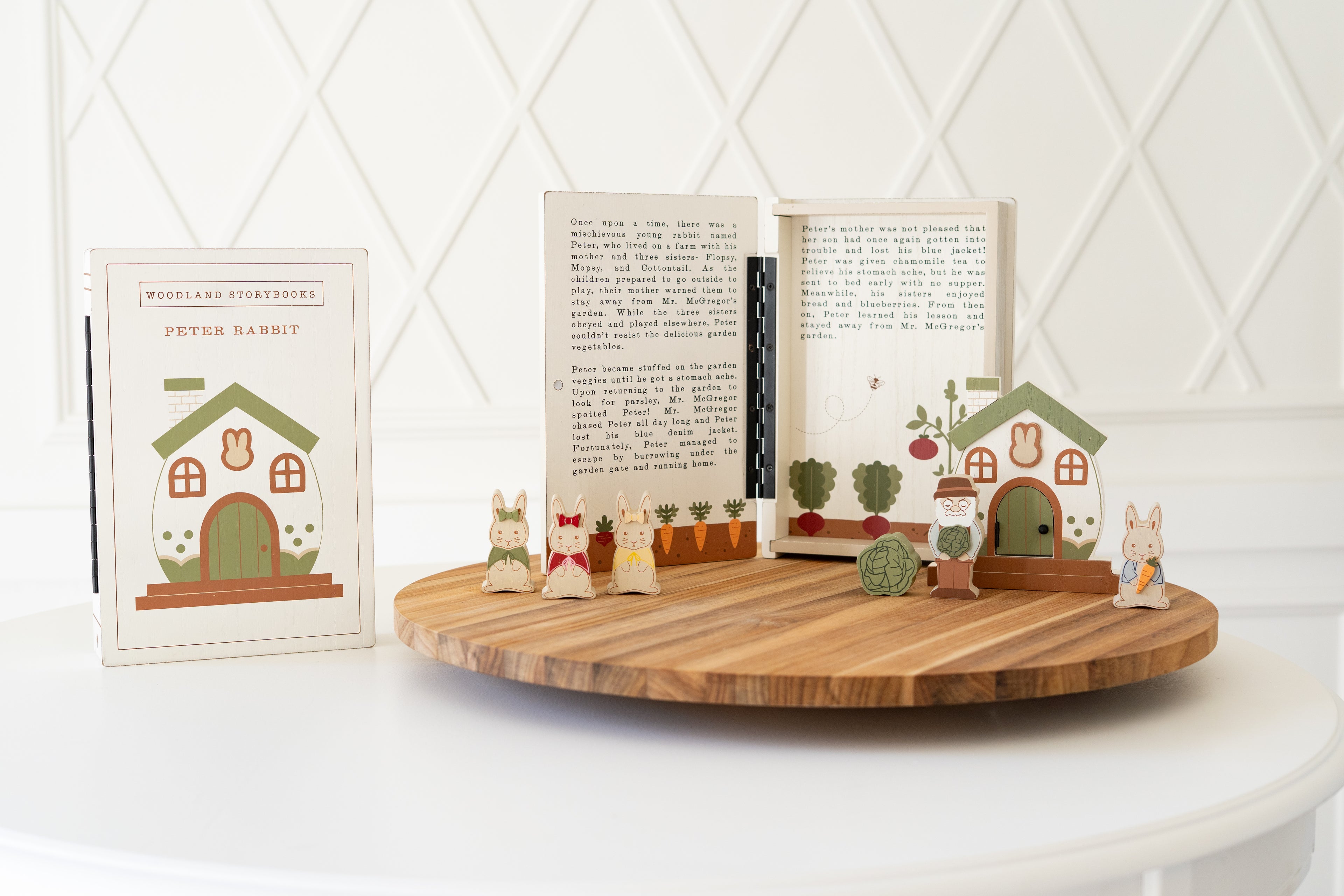Wood Storybook Set - Peter Rabbit | Woodland Story Books Collection (Set of 8)