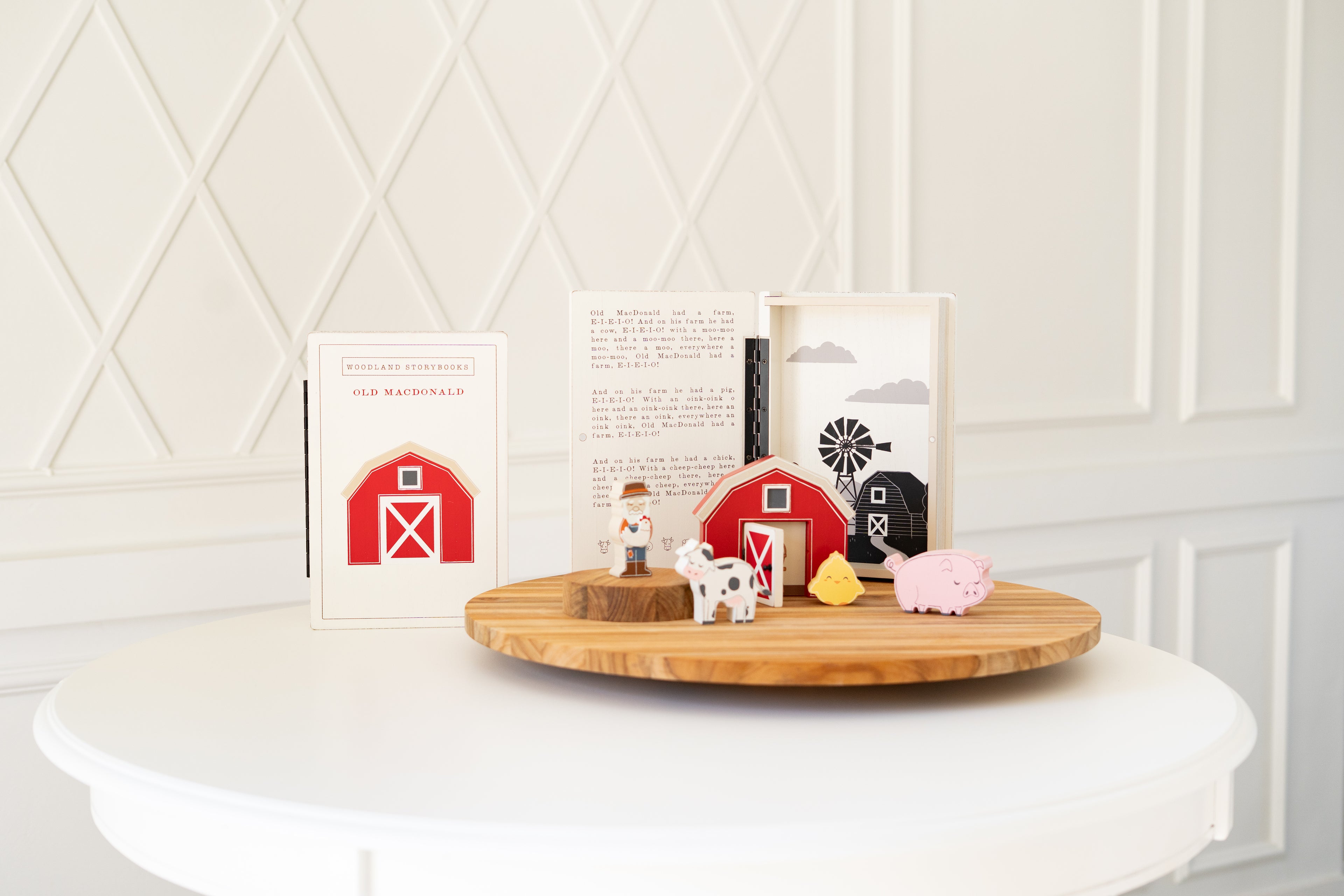 Wood Storybook Set - Old MacDonald | Woodland Story Books Collection (Set of 6)