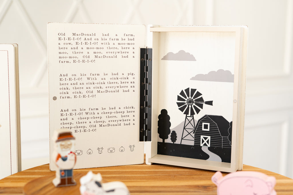 Wood Storybook Set - Old MacDonald | Woodland Story Books Collection (Set of 6)