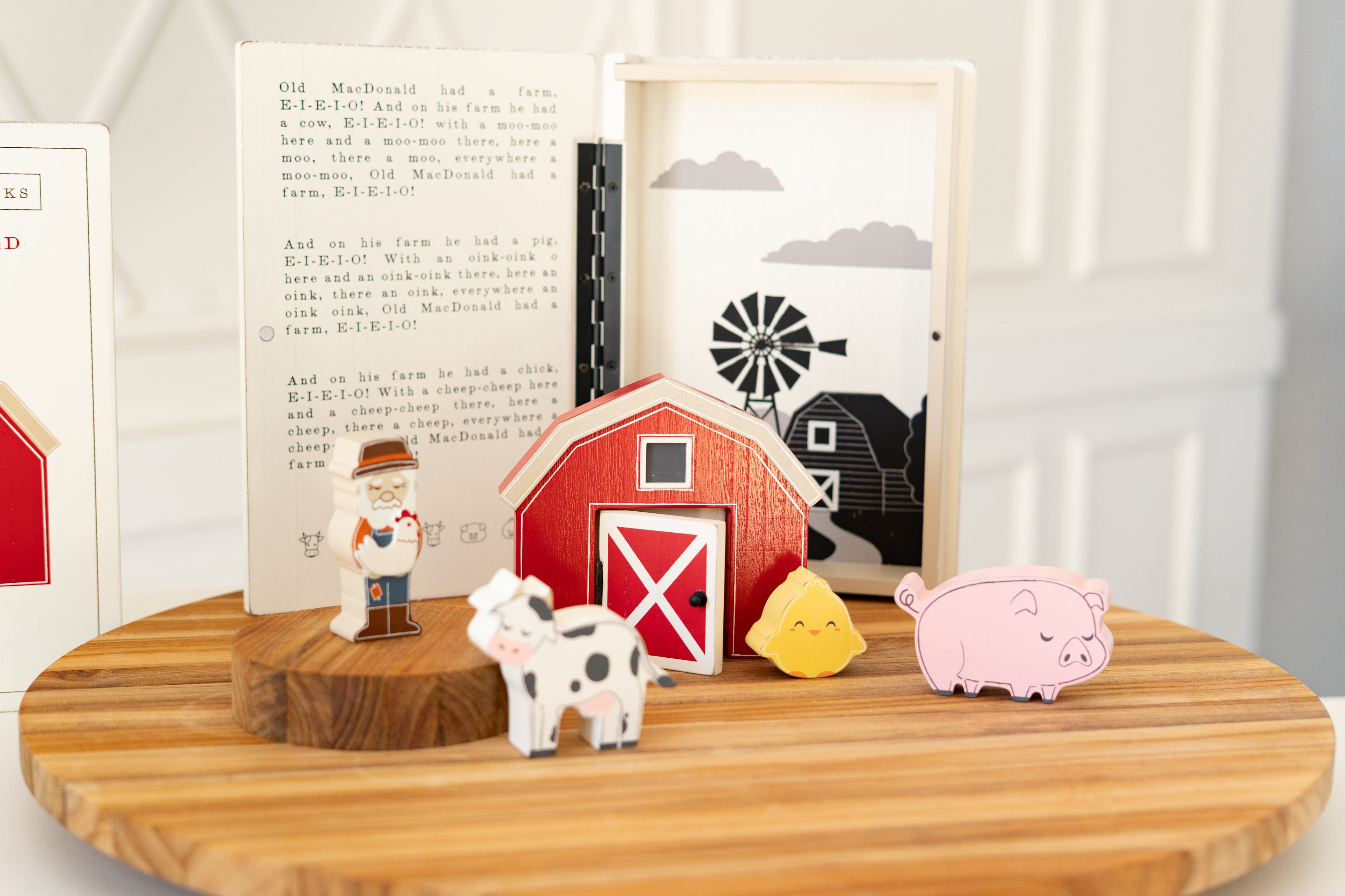 Wood Storybook Set - Old MacDonald | Woodland Story Books Collection (Set of 6)