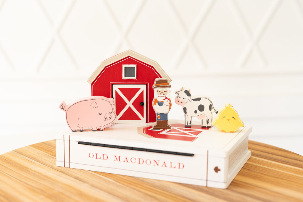 Wood Storybook Set - Old MacDonald | Woodland Story Books Collection (Set of 6)