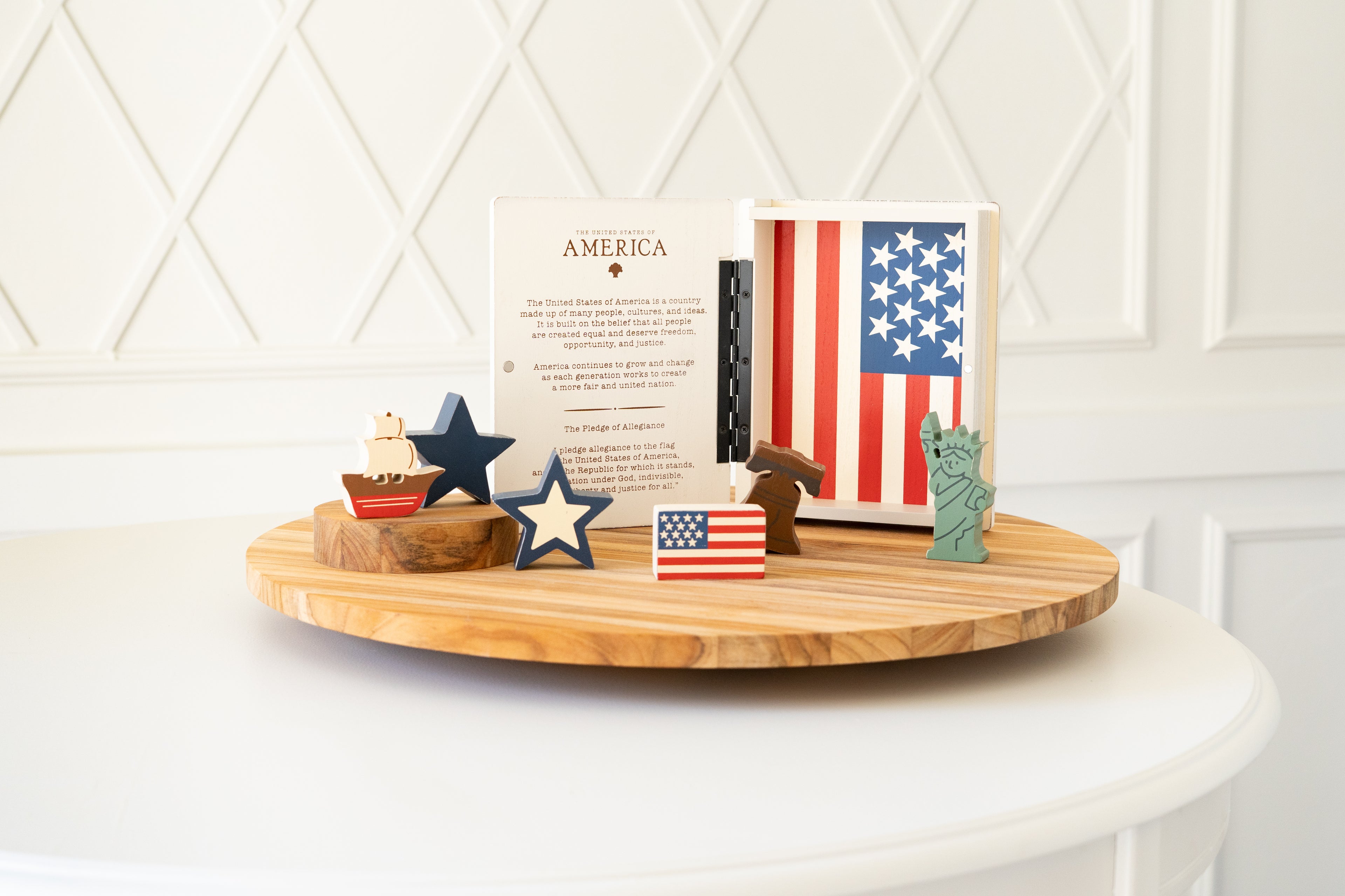 Wood Storybook Little Learners Set - America | Woodland Story Books Collection (Set of 7)