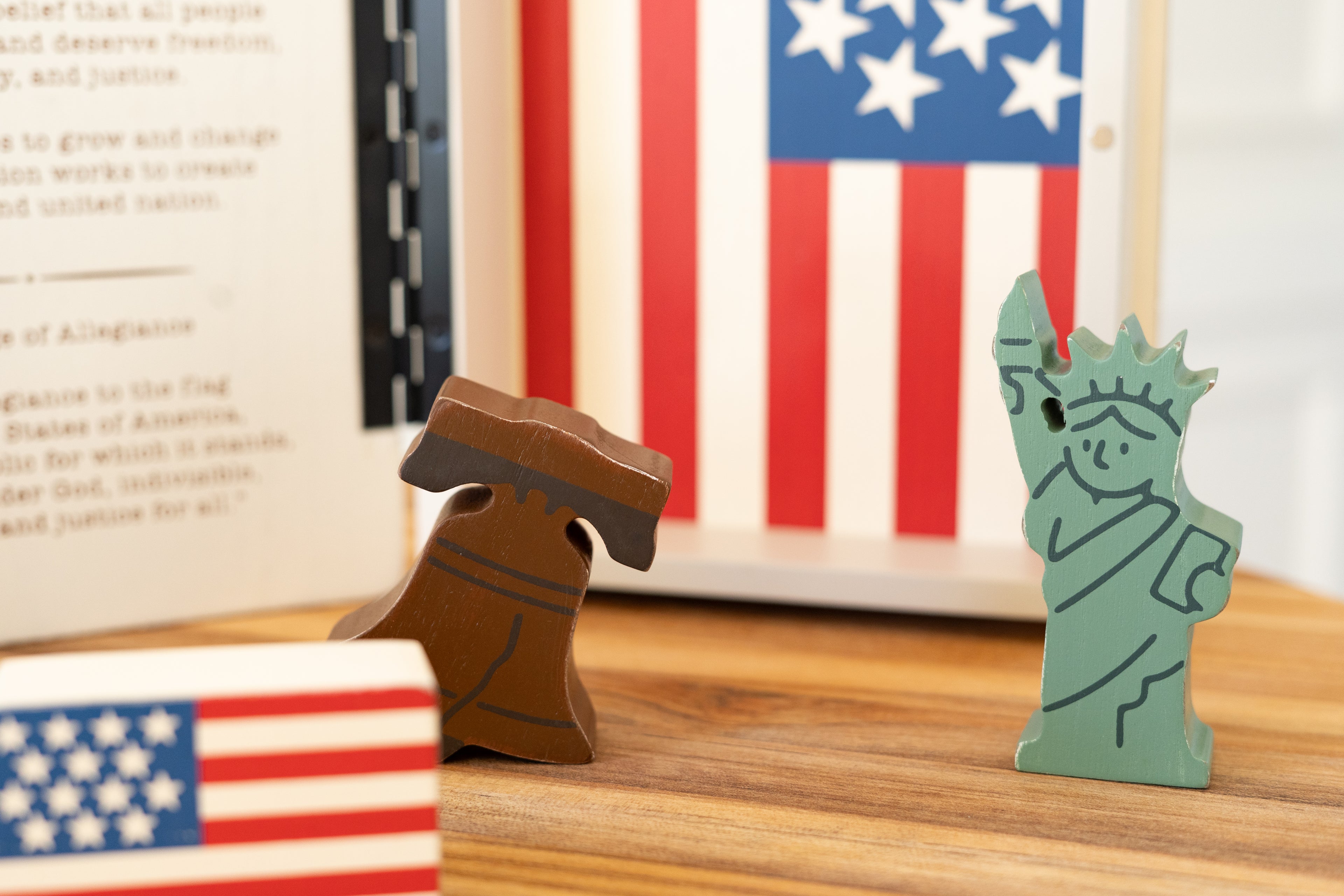 Wood Storybook Little Learners Set - America | Woodland Story Books Collection (Set of 7)