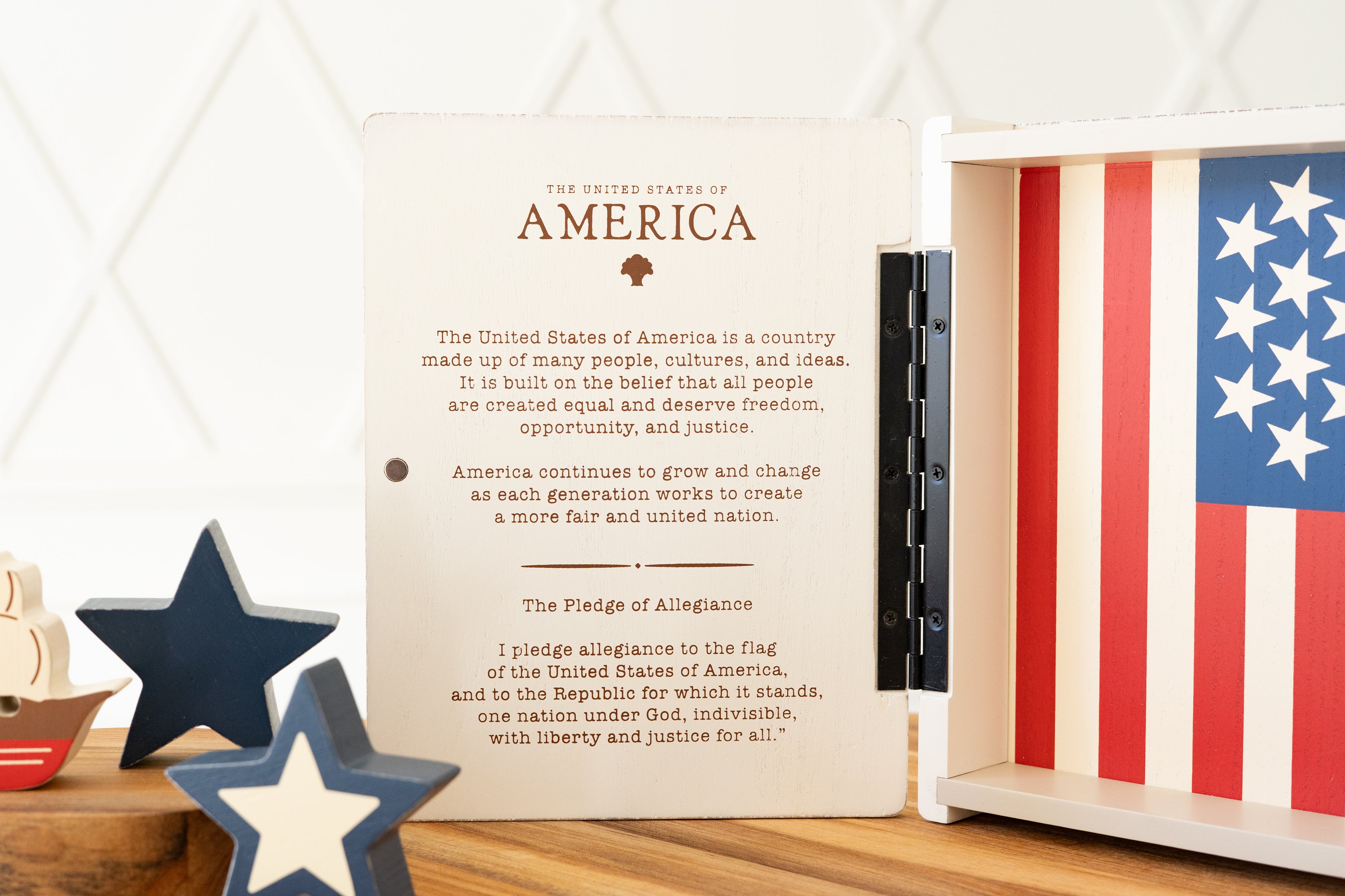 Wood Storybook Little Learners Set - America | Woodland Story Books Collection (Set of 7)