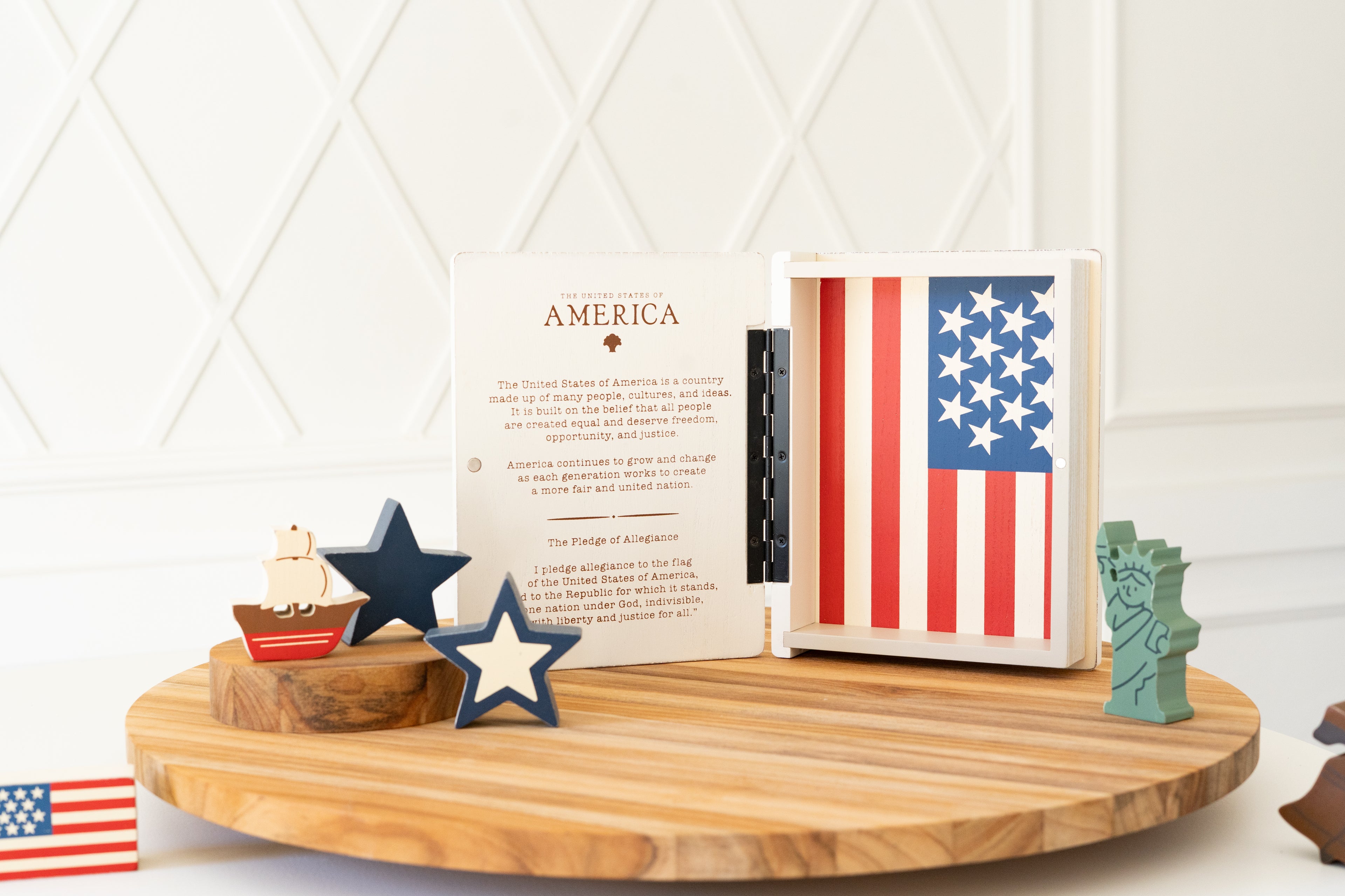 Wood Storybook Little Learners Set - America | Woodland Story Books Collection (Set of 7)