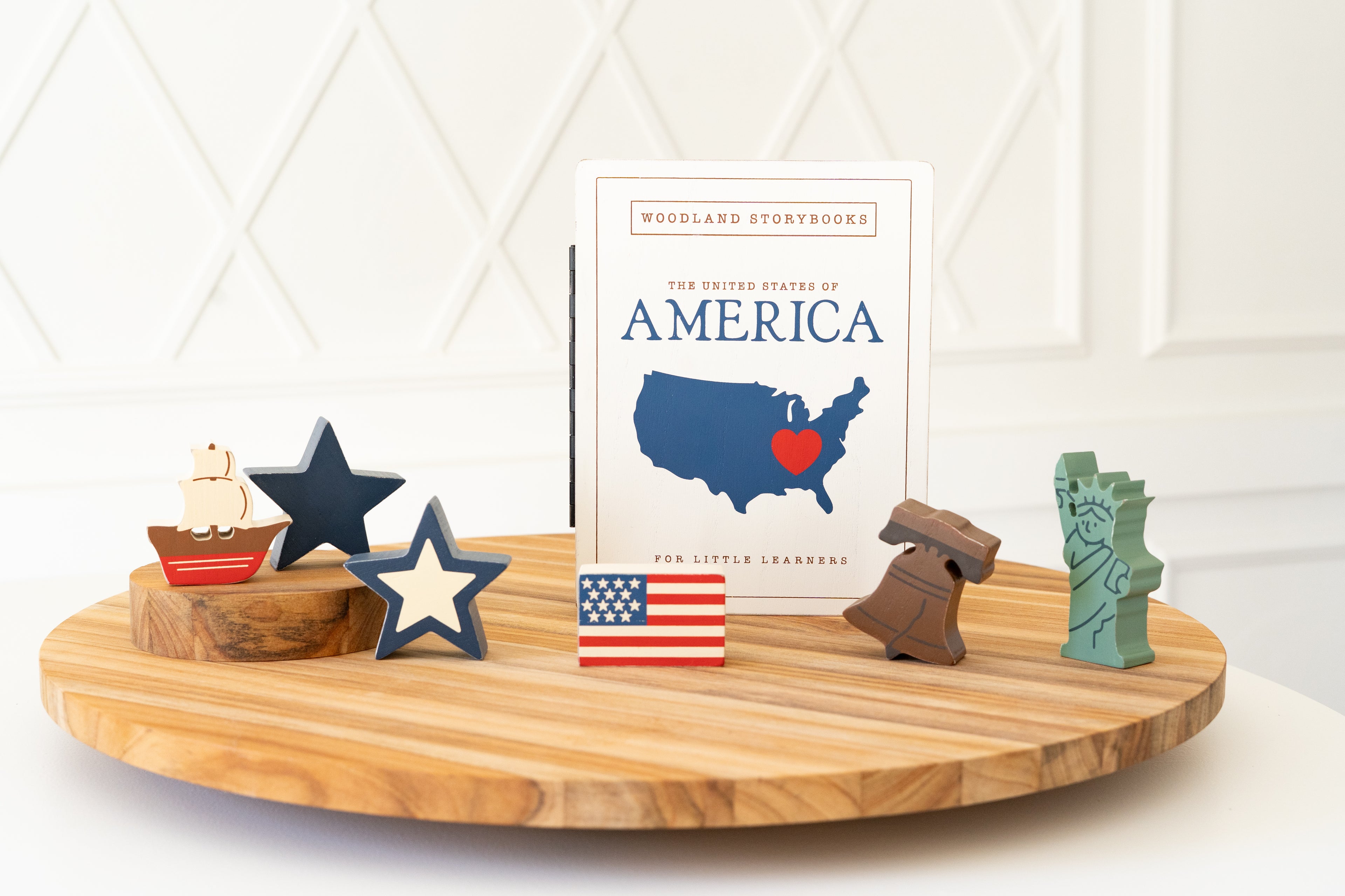 Wood Storybook Little Learners Set - America | Woodland Story Books Collection (Set of 7)
