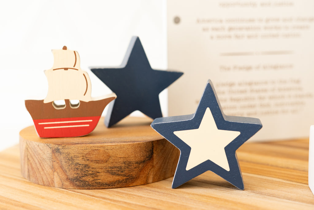 Wood Storybook Little Learners Set - America | Woodland Story Books Collection (Set of 7)