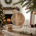 4" Mango Wood Ornament - Good Cheer | Sundara Collection