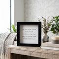 5" Wood Frame Sign - Clean House | White and Black