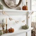 60" Mango Wood Bat Garland - Natural (6 Bats)