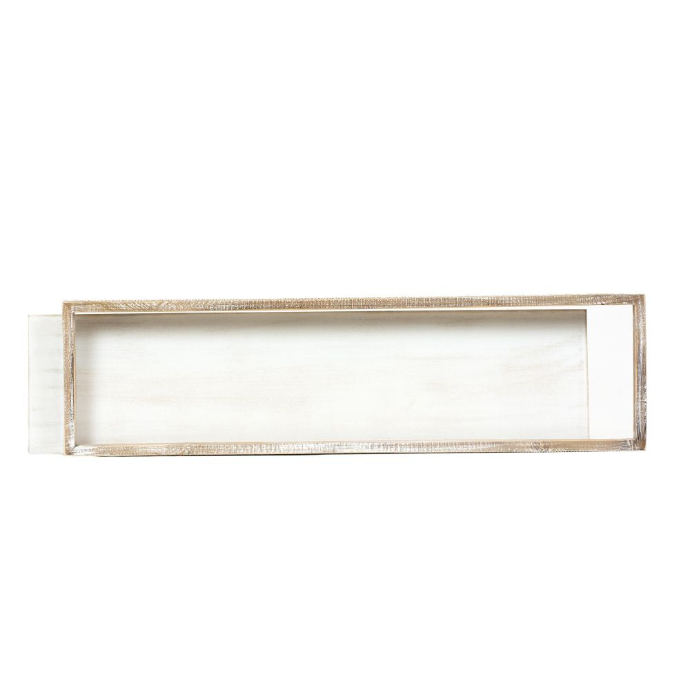 30" x 8" Wood Framed Sign with White Insert - DIY Collection