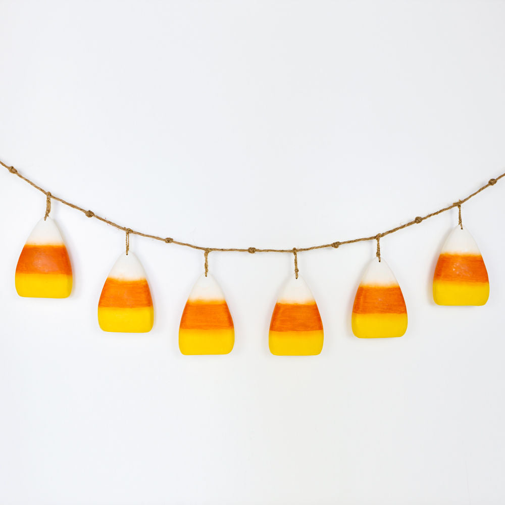 46" Paper Mache Swag - Candy Corn | Yellow, Orange and White