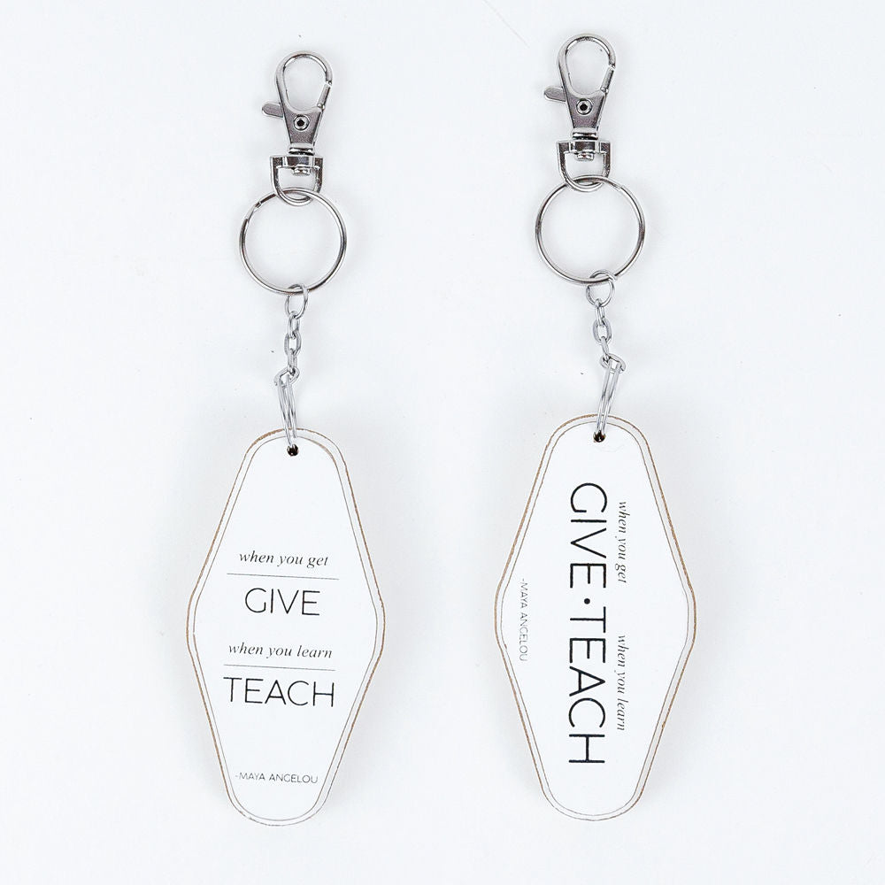 2x4x.5 rvs wood keychain (GIVE) — supplier image