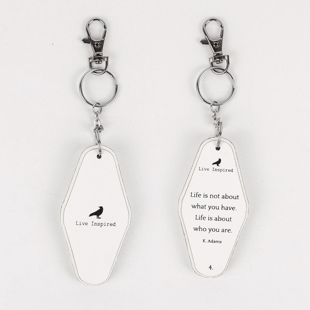 1.7x3.5x.5 rvs wd keychain (LFE IS) wh/bk — supplier image