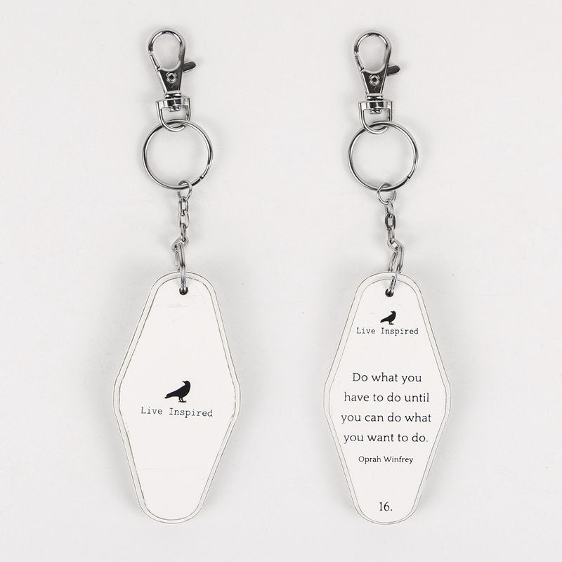 1.7x3.5x.5 rvs wd keychain (DO) wh/bk — supplier image