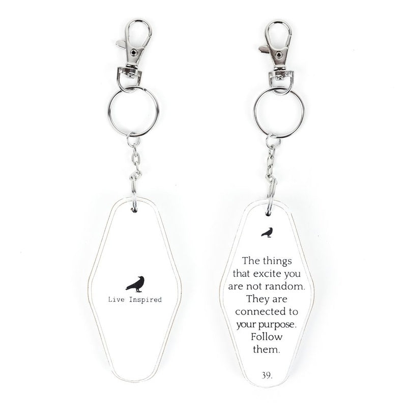 2x4x.5 rvs wood keychain (THINGS) wh/bk — supplier image