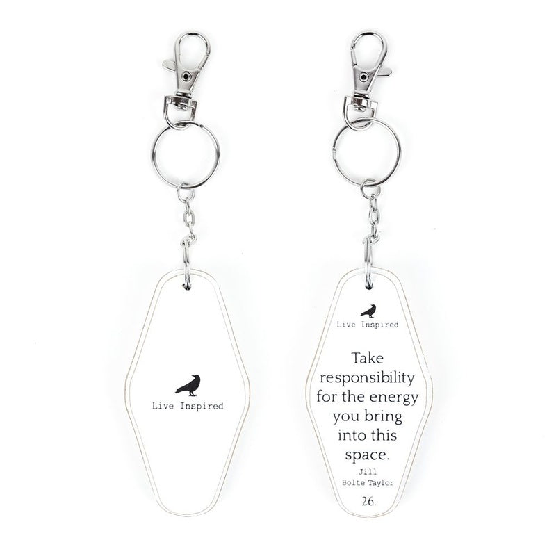 2x4x.5 rvs wood keychain (ENERGY) wh/bk — supplier image