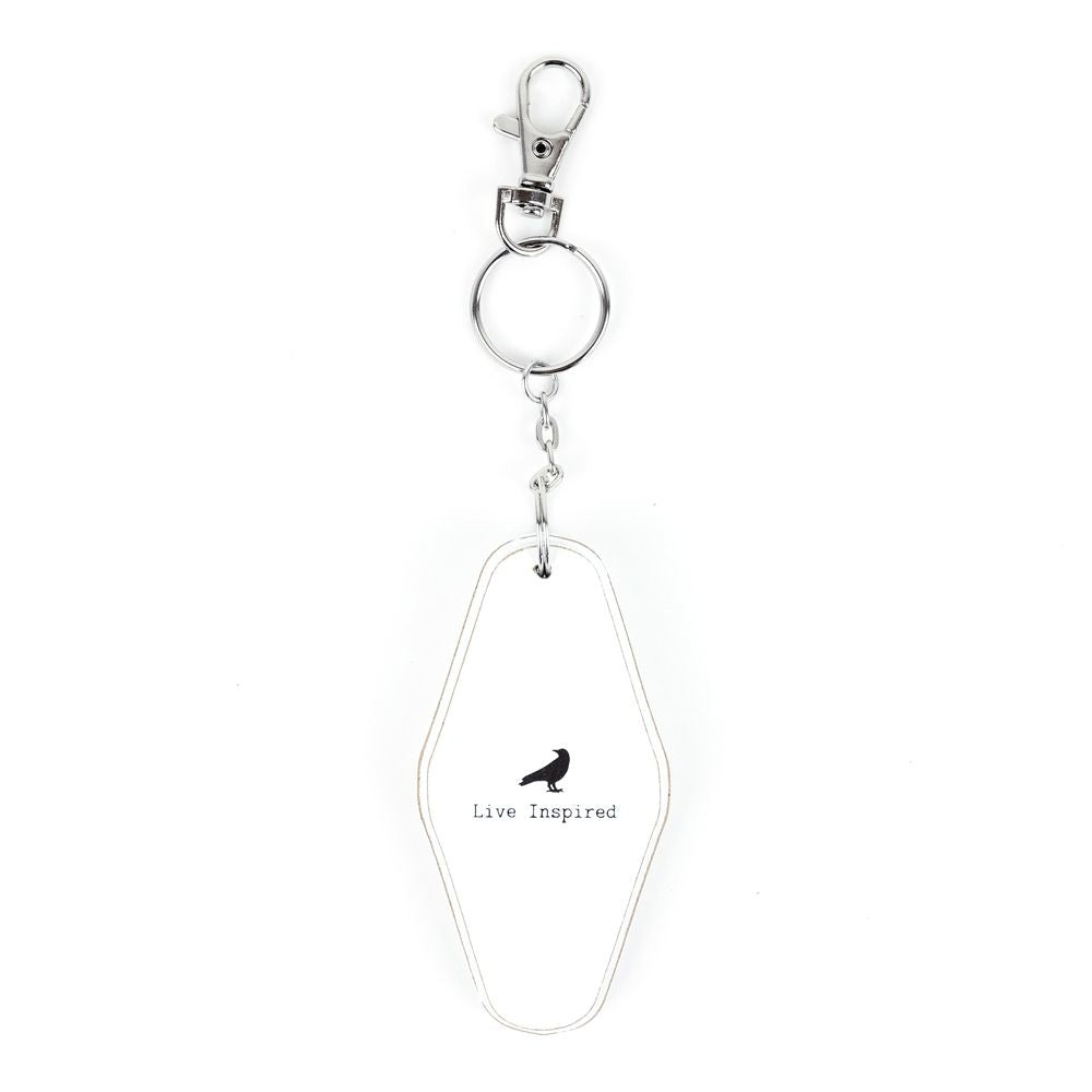 4” Reversible Wood Keychain - Do What You Have To | White and Black