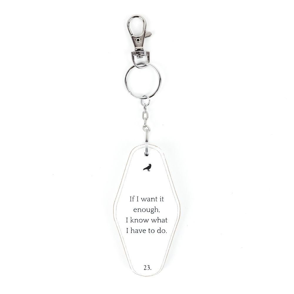 4” Reversible Wood Keychain - To Do | White and Black