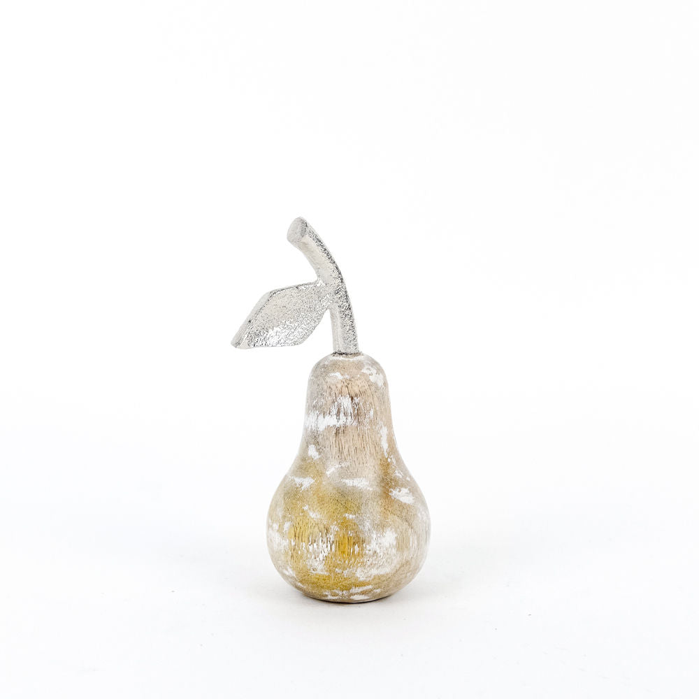 5" Mango Wood Shape - Pear