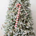 36" Acrylic Candy Cane Ornament - Red and White