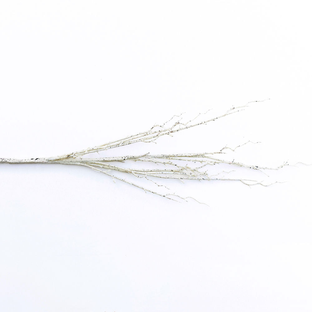 42" Faux Birch Branch, White